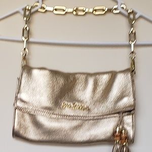Lilly Pulitzer Gold evening purse
